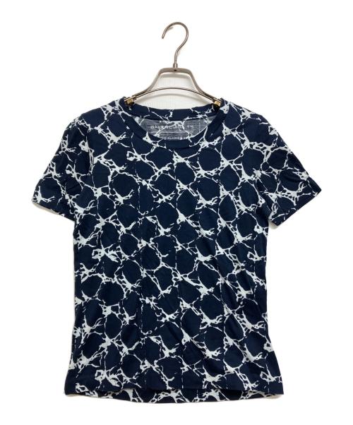 BALENCIAGA（バレンシアガ）BALENCIAGA (バレンシアガ) クラックパターンプリントTシャツ ネイビー サイズ:XSの古着・服飾アイテム