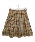 BURBERRY`S BLUE LABELバーバリーズ ブルーレーベル）の古着「ノヴァチェックスカート」｜ベージュ
