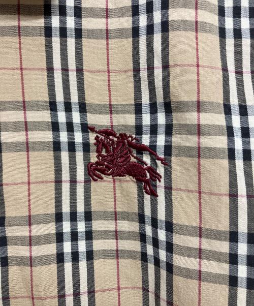 BURBERRY BLACK LABEL（バーバリーブラックレーベル）BURBERRY BLACK LABEL (バーバリーブラックレーベル) ノバチェックシャツ　bmh11-297-44 ブラウン サイズ:SIZE3の古着・服飾アイテム