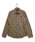 BURBERRY BLACK LABEL（バーバリーブラックレーベル）の古着「ノバチェックシャツ　bmh11-297-44」｜ブラウン