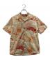 KAPITAL（キャピタル）の古着「猫柄アロハシャツ　K1405SS94」｜オレンジ×ベージュ