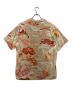 KAPITAL (キャピタル) 猫柄アロハシャツ　K1405SS94 オレンジ×ベージュ サイズ:SIZE 3：13000円