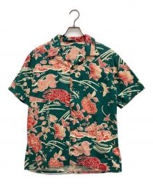 KAPITAL（キャピタル）の古着「猫柄アロハシャツ　K1405SS94」｜レッド×グリーン