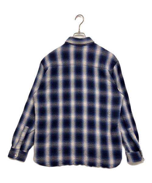 FIRSTRUST（ファーストラスト）FIRSTRUST (ファーストラスト) WEEKEND LS SHIRT TEARDROP/チェックシャツ ネイビー×ホワイト サイズ:SIZE Lの古着・服飾アイテム