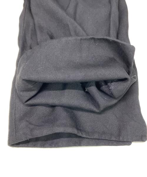 LAUREN RALPH LAUREN（ローレン ラルフ ローレン）LAUREN RALPH LAUREN (ローレン ラルフ ローレン) ビッグシルエット シルク チャイナシャツ ブラック サイズ:SIZE Mの古着・服飾アイテム
