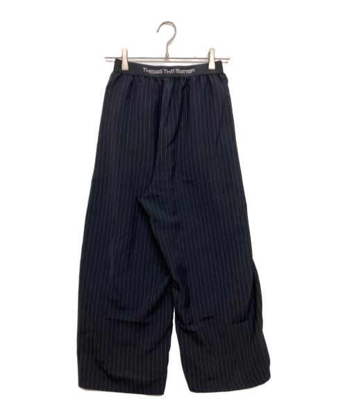 THINGS THAT MATTER（シングスザットマター）THINGS THAT MATTER (シングスザットマター) SMART STRIPE SWEAT PANTS/スウェットパンツ　0586TM0590P ネイビー サイズ:SIZE Freeの古着・服飾アイテム