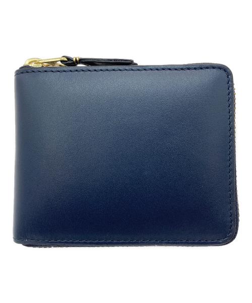 COMME des GARCONS（コムデギャルソン）COMME des GARCONS (コムデギャルソン) 二つ折りZIP財布  SA7100 ネイビー サイズ:実寸サイズをご参照ください。 未使用品の古着・服飾アイテム