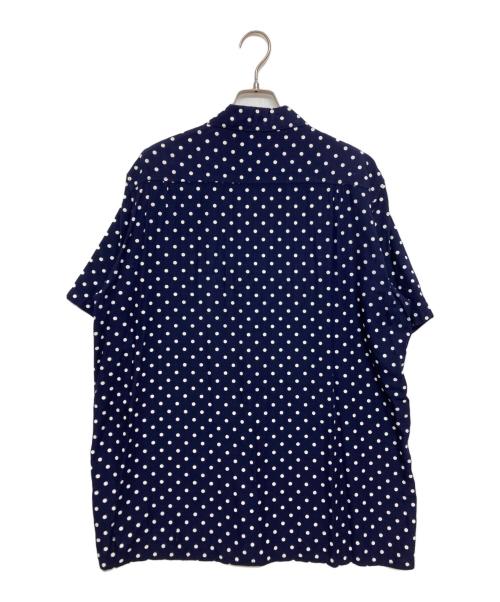 KAPITAL（キャピタル）KAPITAL (キャピタル) ポルカドット レーヨンシャツ ネイビー サイズ:SIZE Lの古着・服飾アイテム