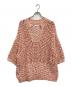 OWIL（アウル）の古着「HALF SLEEVE PULLOVER HAND KNIT」｜ピンク