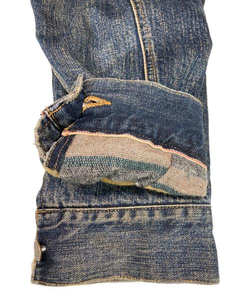 stussy（ステューシー）stussy (ステューシー) 裏ブランケット デニムジャケット インディゴ サイズ:SIZE Lの古着・服飾アイテム