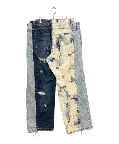 DOLCE & GABBANA（ドルチェ＆ガッバーナ）DOLCE & GABBANA (ドルチェ＆ガッバーナ) 再構築ルーズデニムパンツ インディゴ サイズ:SIZE 46の古着・服飾アイテム