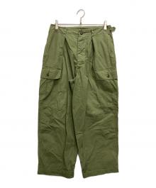 MARKAWARE（マーカウェア）の古着「WIDE FATIGUE PANTS　A17A-12PT01C」｜カーキ