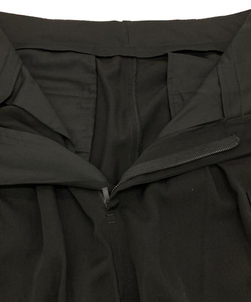 Yohji Yamamoto pour homme（ヨウジヤマモト プールオム）Yohji Yamamoto pour homme (ヨウジヤマモト プールオム) ウールギャバジンワイドカーゴパンツ HK-P46-100 ブラック サイズ:SIZE3の古着・服飾アイテム