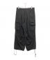 Yohji Yamamoto pour homme（ヨウジヤマモト プールオム）の古着「ウールギャバジンワイドカーゴパンツ HK-P46-100」｜ブラック
