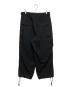 Yohji Yamamoto pour homme (ヨウジヤマモト プールオム) ウールギャバジンワイドカーゴパンツ HK-P46-100 ブラック サイズ:SIZE3：30000円