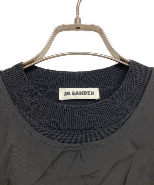 JIL SANDER（ジルサンダー）JIL SANDER (ジルサンダー) レイヤードニット ブラック サイズ:SIZE 34の古着・服飾アイテム