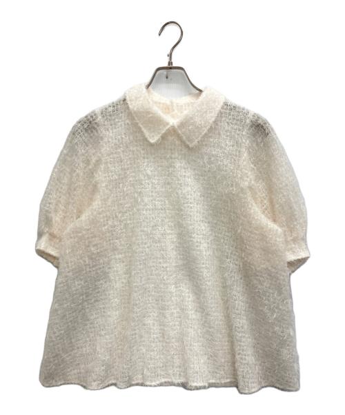 #Newans（ハッシュニュアンス）#Newans (ハッシュニュアンス) フィラッフィパフスリーブプラウス　BL.NE.GM.0402 アイボリー サイズ:SIZE 1 未使用品の古着・服飾アイテム
