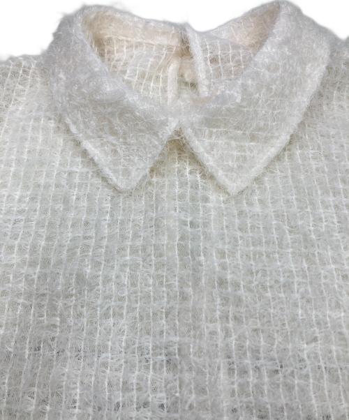 #Newans（ハッシュニュアンス）#Newans (ハッシュニュアンス) フィラッフィパフスリーブプラウス　BL.NE.GM.0402 アイボリー サイズ:SIZE 1 未使用品の古着・服飾アイテム