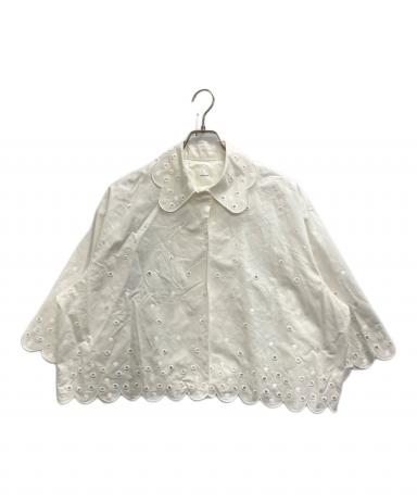 極美品　yori shiroconもくもくジャガードジャケット　白　ゆったり 中古・古着通販】yori shirocon (ヨリ シロコン) スカラップ ドット