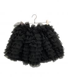 Bibiy.（ビビィ）の古着「DARLENE SHUSHU MINI SKIRT　B50-SK042BKF」｜ブラック