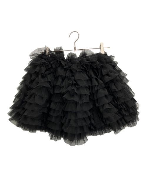 Bibiy.（ビビィ）Bibiy. (ビビィ) DARLENE SHUSHU MINI SKIRT　B50-SK042BKF ブラック サイズ:SIZE Freeの古着・服飾アイテム