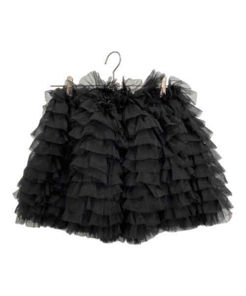 Bibiy.（ビビィ）Bibiy. (ビビィ) DARLENE SHUSHU MINI SKIRT　B50-SK042BKF ブラック サイズ:SIZE Freeの古着・服飾アイテム