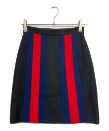 GUCCI（グッチ）の古着「フロントラインスカート 448273 ZHM88」｜ブラック