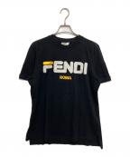 FENDI×FILAフェンディ×フィラ）の古着「ロゴTシャツ FS7074 A5H1」｜ブラック