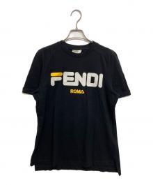 FENDI×FILA（フェンディ×フィラ）の古着「ロゴTシャツ FS7074 A5H1」｜ブラック
