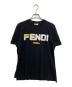 FENDI（フェンディ）の古着「ロゴTシャツ FS7074 A5H1」｜ブラック