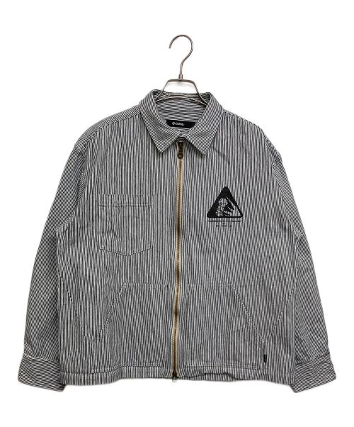 CUNE（キューン）CUNE (キューン) 針磨きスタッフのジップブルゾン ブラック×ホワイト サイズ:SIZE3の古着・服飾アイテム