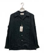 WACKO MARIAワコマリア）の古着「オープンカラーリヨセルシャツ　18FW-WMS-OC13」｜ブラック