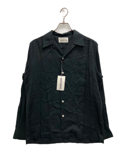 WACKO MARIA（ワコマリア）WACKO MARIA (ワコマリア) オープンカラーリヨセルシャツ　18FW-WMS-OC13 ブラック サイズ:SIZE Mの古着・服飾アイテム