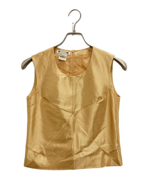 JIL SANDER（ジルサンダー）JIL SANDER (ジルサンダー) ノースリーブブラウス ゴールド サイズ:SIZE 36の古着・服飾アイテム