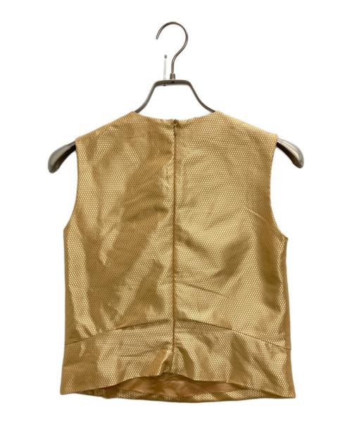 JIL SANDER（ジルサンダー）JIL SANDER (ジルサンダー) ノースリーブブラウス ゴールド サイズ:SIZE 36の古着・服飾アイテム