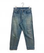 Graphpaperグラフペーパー）の古着「Selvage Denim Five Pocket Tapered Pants」｜インディゴ