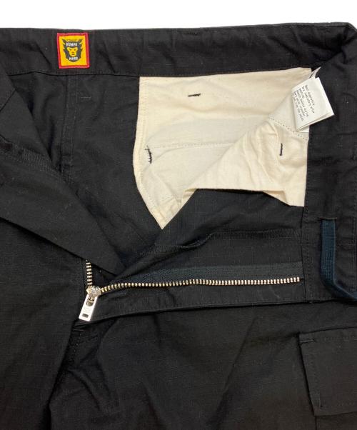 HUMAN MADE（ヒューマンメイド）HUMAN MADE (ヒューマンメイド) リップストップカーゴパンツ ブラック サイズ:SIZE Lの古着・服飾アイテム