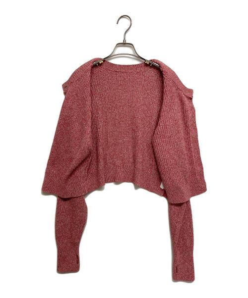 BEIGE（ベイジ）BEIGE (ベイジ) LUCAS / ショート丈ニット カーディガン　KRCWCS0205 ピンク サイズ:SIZE4の古着・服飾アイテム
