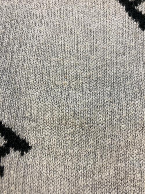 BALENCIAGA（バレンシアガ）BALENCIAGA (バレンシアガ) オールオーバーロゴニット　576307 グレー サイズ:SIZE Lの古着・服飾アイテム