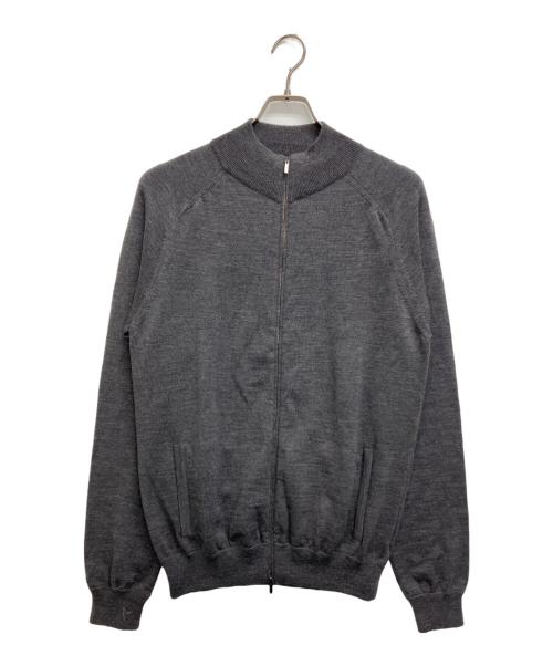 Zanone（ザノーネ）Zanone (ザノーネ) Wジップニットジャケット　7ETJP4 ZC239 グレー サイズ:SIZE 52の古着・服飾アイテム