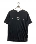 MONCLER×FRAGMENT DESIGN×Lewis Leathersモンクレール×フラグメントデザイン×ルイスレザース）の古着「MAGLIA T-S　G209U800007 8392B」｜ブラック