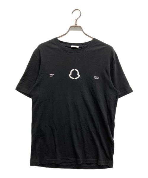 MONCLER（モンクレール）MONCLER (モンクレール) FRAGMENT DESIGN (フラグメントデザイン) Lewis Leathers (ルイスレザース) MAGLIA T-S　G209U800007 8392B ブラック サイズ:SIZE Mの古着・服飾アイテム