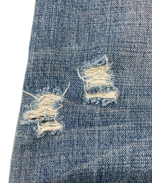 DOLCE & GABBANA（ドルチェ＆ガッバーナ）DOLCE & GABBANA (ドルチェ＆ガッバーナ) 蹄鉄パッチダメージデニムパンツ G3034D G8008 インディゴ サイズ:SIZE48の古着・服飾アイテム