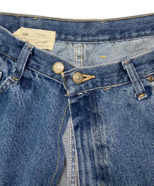 77circa（ナナナナサーカ）77circa (ナナナナサーカ) Curensology (カレンソロジー) 別注 リメイク ラップデニム パンツ インディゴ サイズ:不明の古着・服飾アイテム