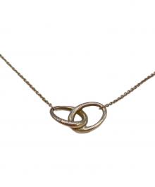 TIFFANY & Co.（ティファニー）の古着「ダブルリングネックレス」｜シルバー