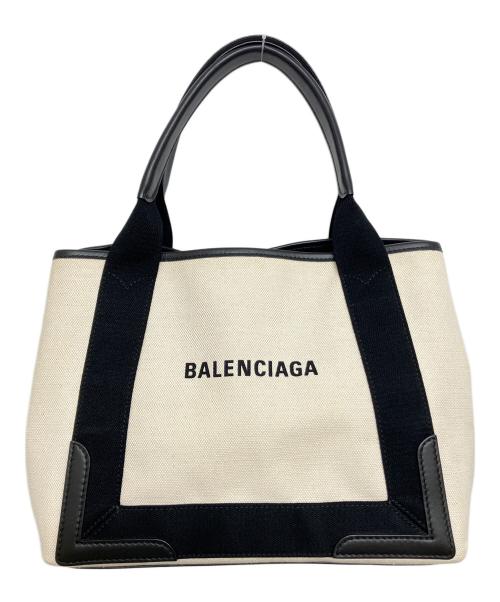 BALENCIAGA（バレンシアガ）BALENCIAGA (バレンシアガ) トートバッグ　339933 アイボリー×ブラック サイズ:実寸サイズを参照くださいの古着・服飾アイテム