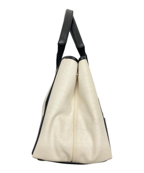 BALENCIAGA（バレンシアガ）BALENCIAGA (バレンシアガ) トートバッグ　339933 アイボリー×ブラック サイズ:実寸サイズを参照くださいの古着・服飾アイテム