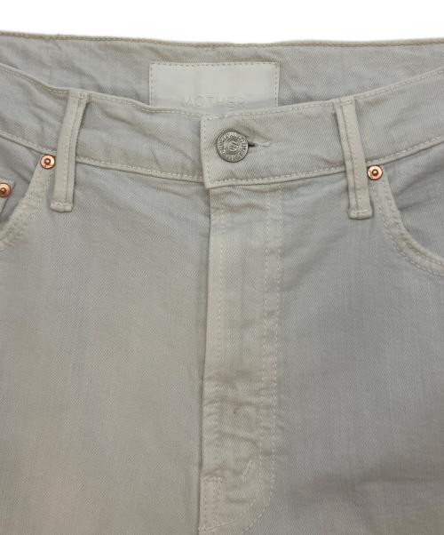 mother（マザー）mother (マザー) THE HALF PIPE ANKLE ワイドカーブ デニムパンツ ホワイト サイズ:SIZE 27の古着・服飾アイテム
