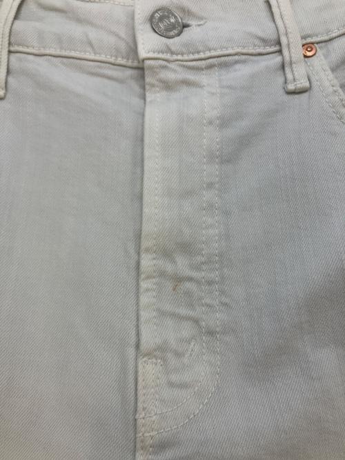 mother（マザー）mother (マザー) THE HALF PIPE ANKLE ワイドカーブ デニムパンツ ホワイト サイズ:SIZE 27の古着・服飾アイテム