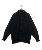 HOMME PLISSE ISSEY MIYAKEオム プリッセ イッセイ ミヤケ）の古着「プリーツコーチジャケット」｜ブラック